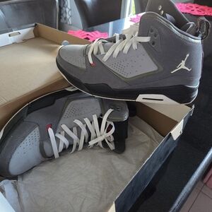 Air Jordan Gray and Black High-Top Sneakers Jordan SC-2